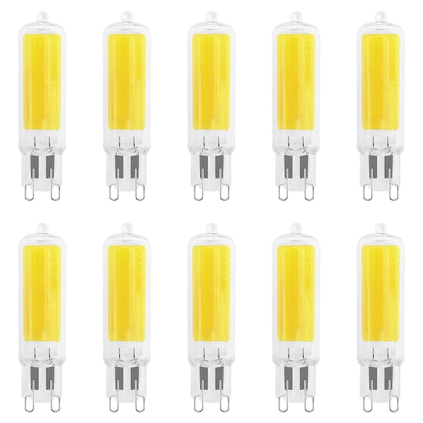 Luxrite G9 LED Light Bulbs 4.5W 50W Equivalent 450LM 6500K Daylight Dimmable Glass Bi-Pin Base ETL, 10PK LR24695-10PK - main